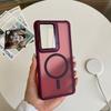 Luxury Translucent Armor Camera Flip Phone Case For Samsung Galaxy Case For Samsung S26 S25 S24 S23 Plus Ultra FE Magnetic Cover