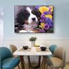 5D DIY Diamond Painting Full  Round Resin Diamond Embroidery Dog Animal Picture Of Rhinestones Diamond Mosaic Home Decor