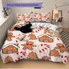3pcs Christmas Decorations Bedding Set, Breathable and Soft, Suitable for All Seasons, Ideal for Home Use, Suitable for Bedroom Decor 21141
