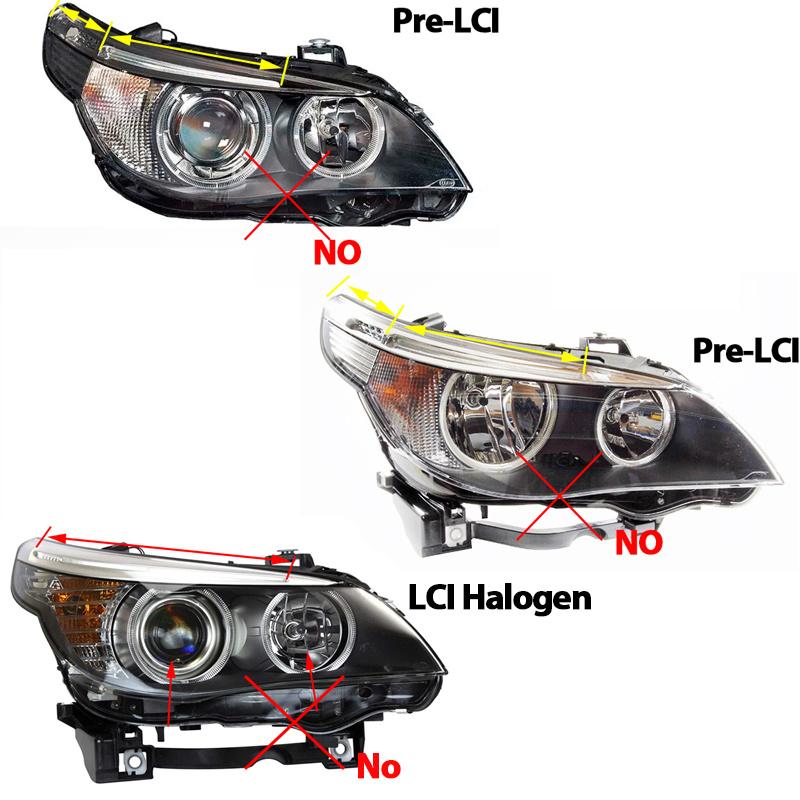 Für BMW E81 E82 E87 E88 E90 E92 M3 E93 E60 E70 X5 E71 X6 X6M E89 Z4 2007-UP 2x 240W 6000K Lampe LED Angel Eyes Standlicht Leuchtmittel