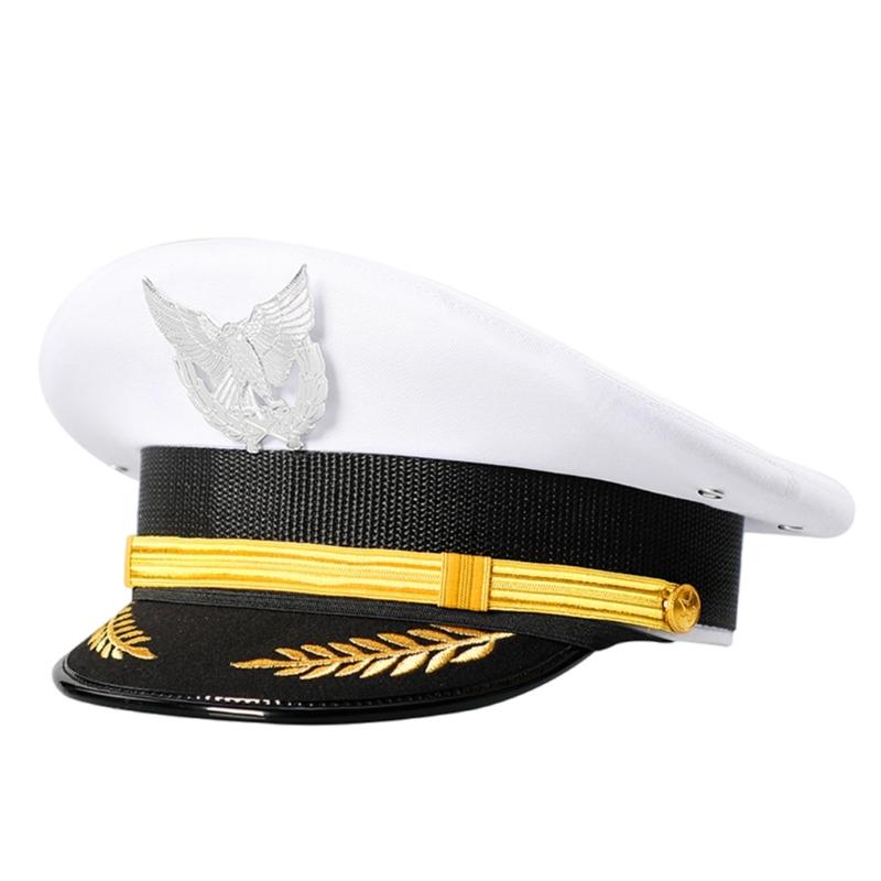 Roleplay Uniform Hat Unisex Adult Security Guard Hat Party Gathering Hat Wide Brimmed Hat