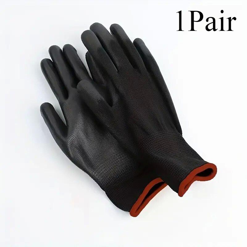

20/10/1 пары черных рабочих перчаток с полиуретановым покрытием, нескользящие, дышащие, для заводской техники, садоводства, строительства, работы на открытом воздухе M