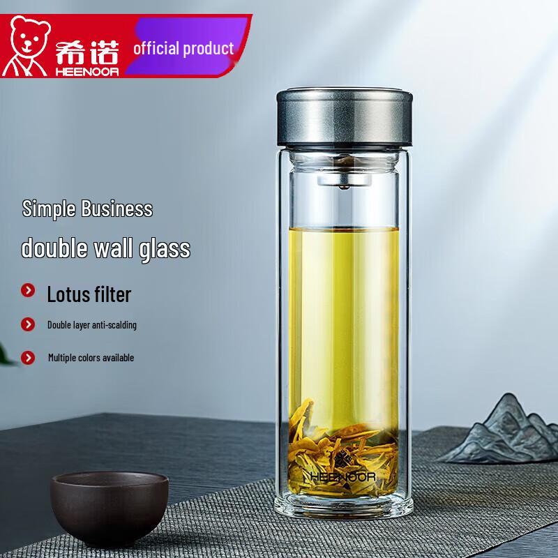 Heenoor Double-Walled Glass Tea Cup