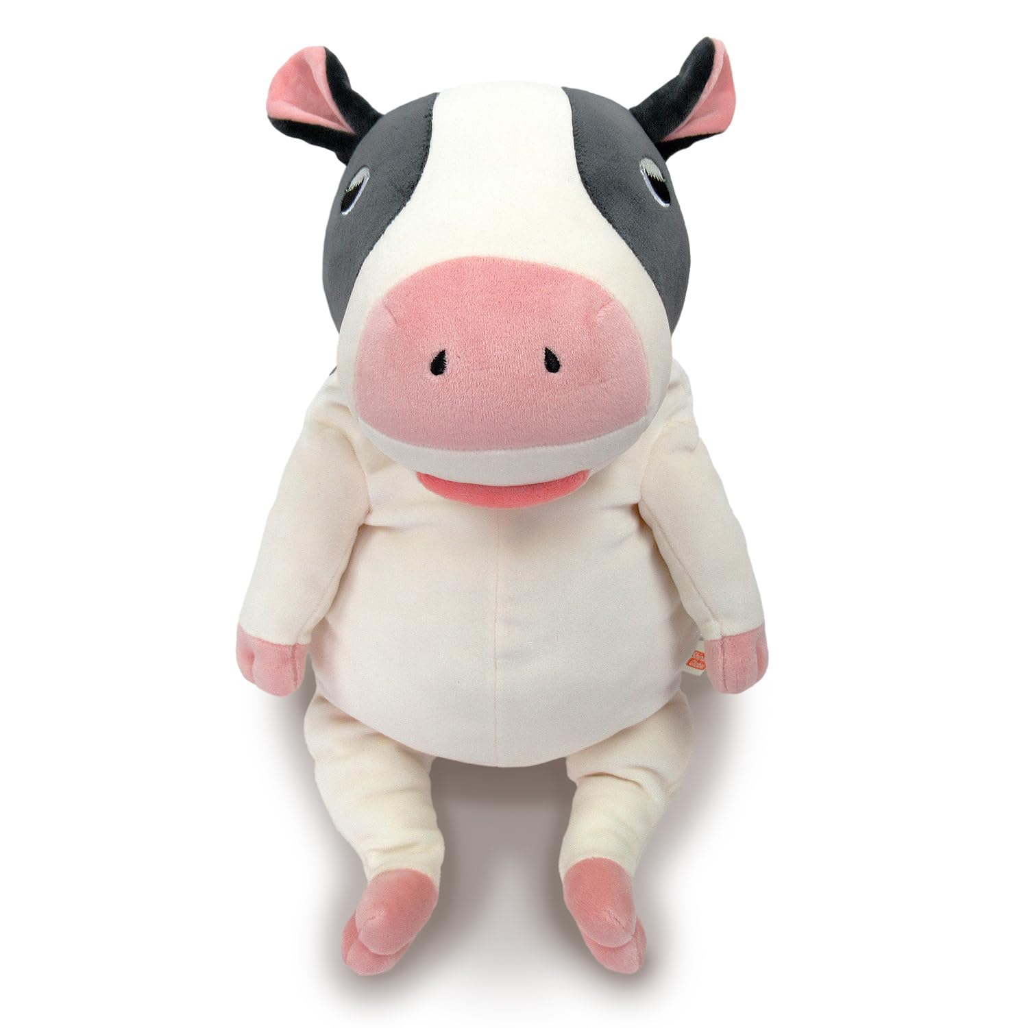 

Shinada Global Mochi Series Mochi 22 x 22 x 30 Plush Animal Cow Plush Toy Cow, Black, Large, cm, MOCO-0350B чёрный