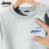 JEEP SPIRIT Men's Loose Fit Crew Neck Printed Long Sleeve Sweatshirt