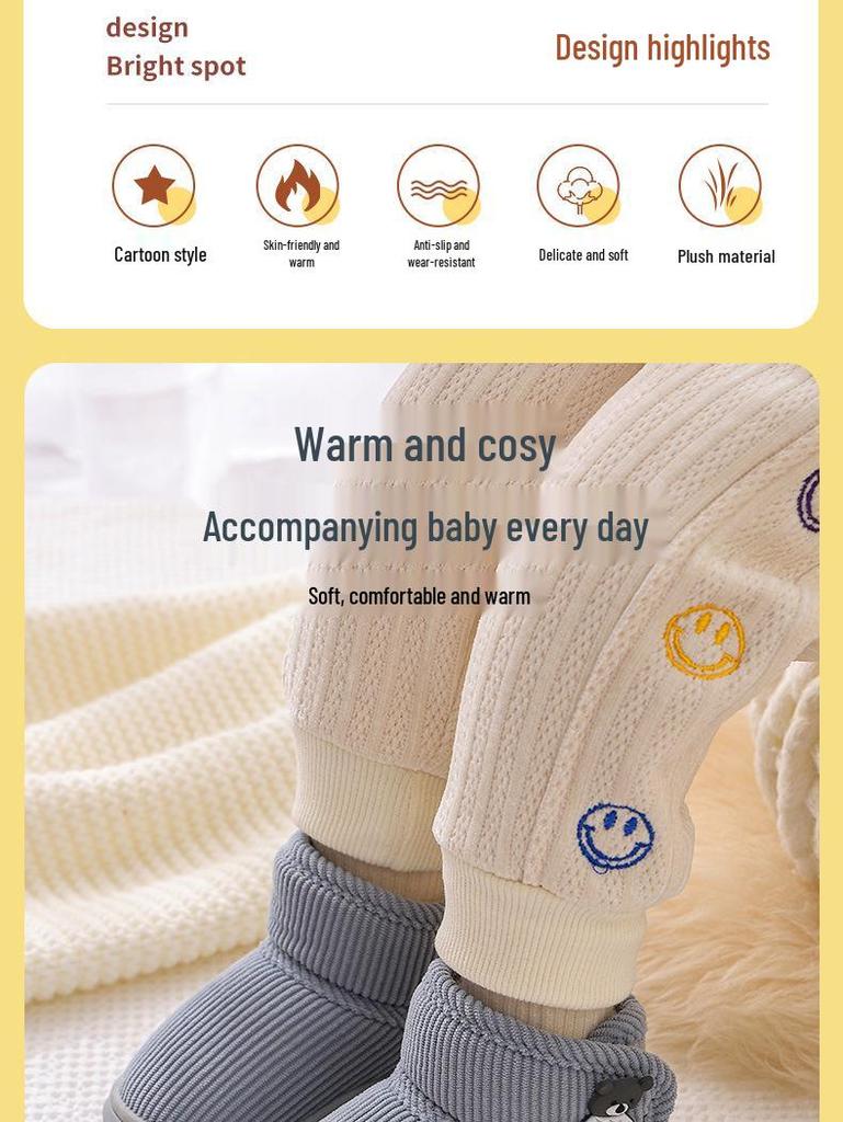Winter Cotton Shoes for Boys & Girls - Cold-Proof, Breathable Toddler & Infant Princess Style