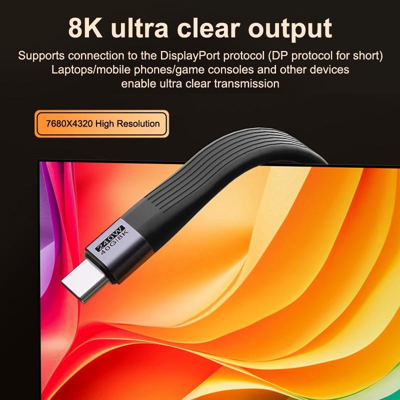 Pd 240W Usb4.0 40Gbps Kabel Type C Brelok Przenośny Brelok Szybki Transfer Danych Krótki Brelok Do Laptopa Telefonu Tabletu