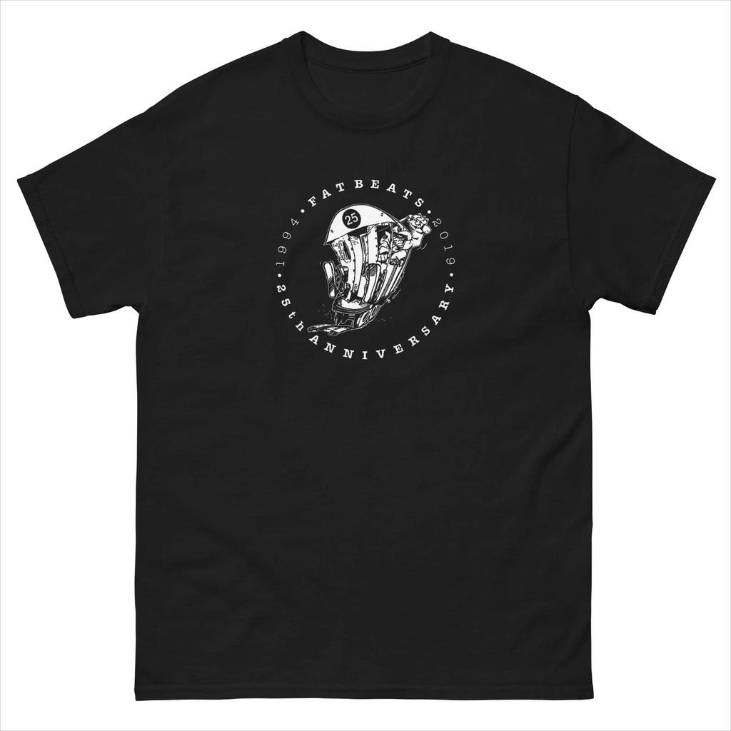 Fat Beats 1990s Logo T Shirt Hip Hop Tee