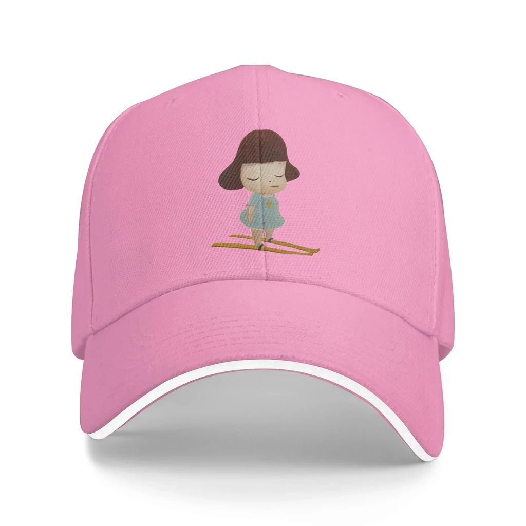 Yoshitomo Nara Go Sledding Baseball Cap  Unisex Men Custom Logo Hip Hop Hats Summer Fashion Hiking Fishing Sun-Proof Caps