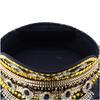 Elegante Cappello da Capitano con Borchie Scintillanti di Strass per Donna Varie Outfit Night Club Addio al Nubilato Copricapo