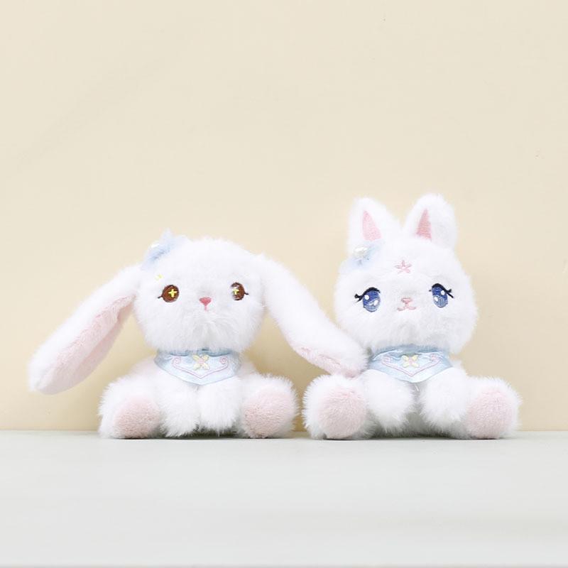 Plush Soft Rabbit Toy With Pp Cotton Filling For Decor And Gifts Keychain Doll
