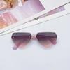2026 New Children's Fashion Frameless Irregular Personality Trend Dopamine Color Ocean Lens Sunglasses