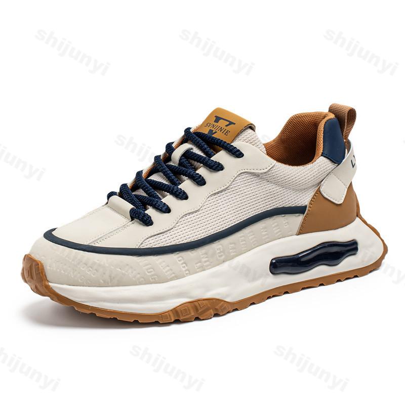 Fashion 2025 Thick Bottom Casual Shoes Men Spring Retro Mesh Breathable Sports Leisure Fashion Trend Comfortable Lace-up Chunky sneakers