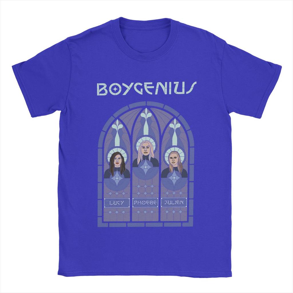 Men T-Shirts Boygenius Funny Cotton Tees Short Sleeve T Shirts Crewneck Clothing Birthday Gift