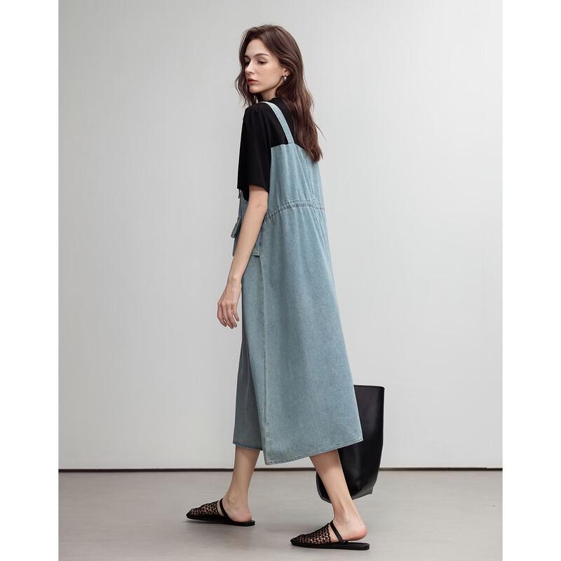 Robe Tricot Patchwork en Denim Coton Demana