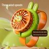 2025 Kids' Cartoon Fan Slap Bracelet: Mini Electric Fan Toy for Elementary School Girls
