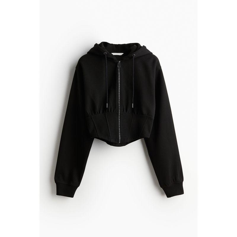 

HM Fall Women s Clothing Fashion Casual Soft Corset Full Zipper Hooded Sweatshirt 1233307