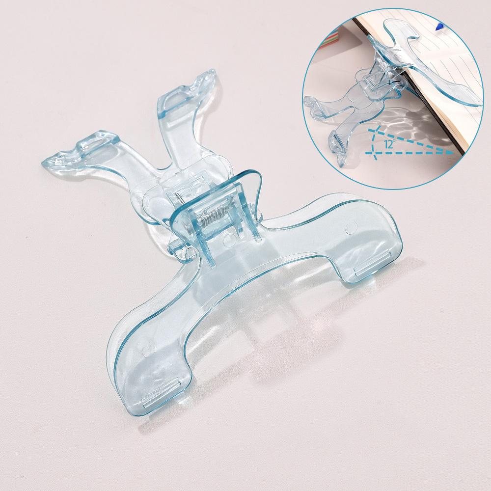 Book Clip Reading Clip Kawaii Desk Accessories Fixed To Prevent Page Turning Transparent Frosted Folder Clips Office Supplies