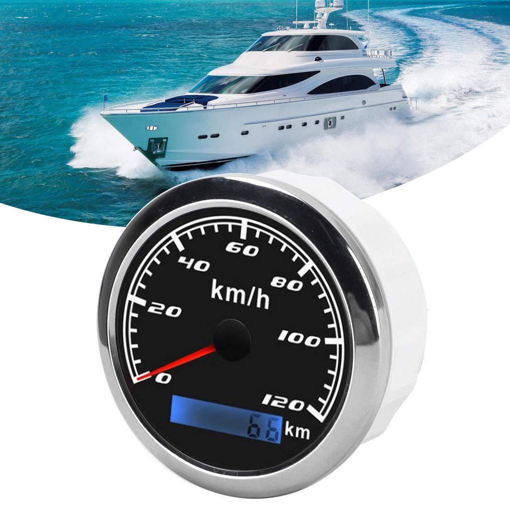 GPS meter Pointer Odometer 0120KM/H 0  KM IP67 932VDC   for Car Truck Boats