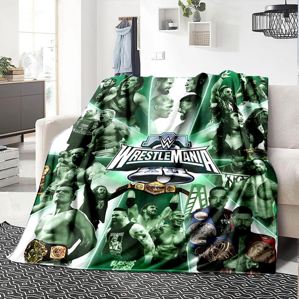Wrestlemania Decke Bequem Groß für Bett Wohnzimmer Sofa für Alle Jahreszeiten Digitaldruck Perfektes Geschenk für Verwandte und Freunde