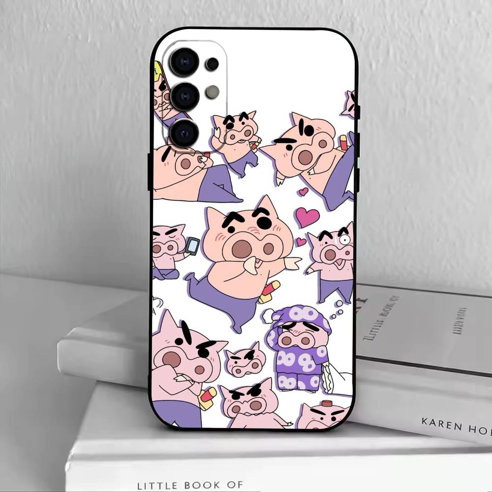 

Cute-Buriburizaemon Pig Phone Case For Samsung S25,S24,S21,S22,S23,S30,Ultra,S20,Plus,Fe,Soft Silicone Black Cover Samsung S21lite