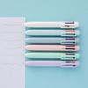 6pcs 6 Colors Retractable Ballpoint Pen 0.5mm Smooth Writing Tool Multicolor Pen For Sketching Notetaking Tasks