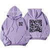 Unisex Oversized Fleece-Lined Hoodie With Bold Graphic Print Loose Fit Long Sleeve Sweatshirt Teens Adults