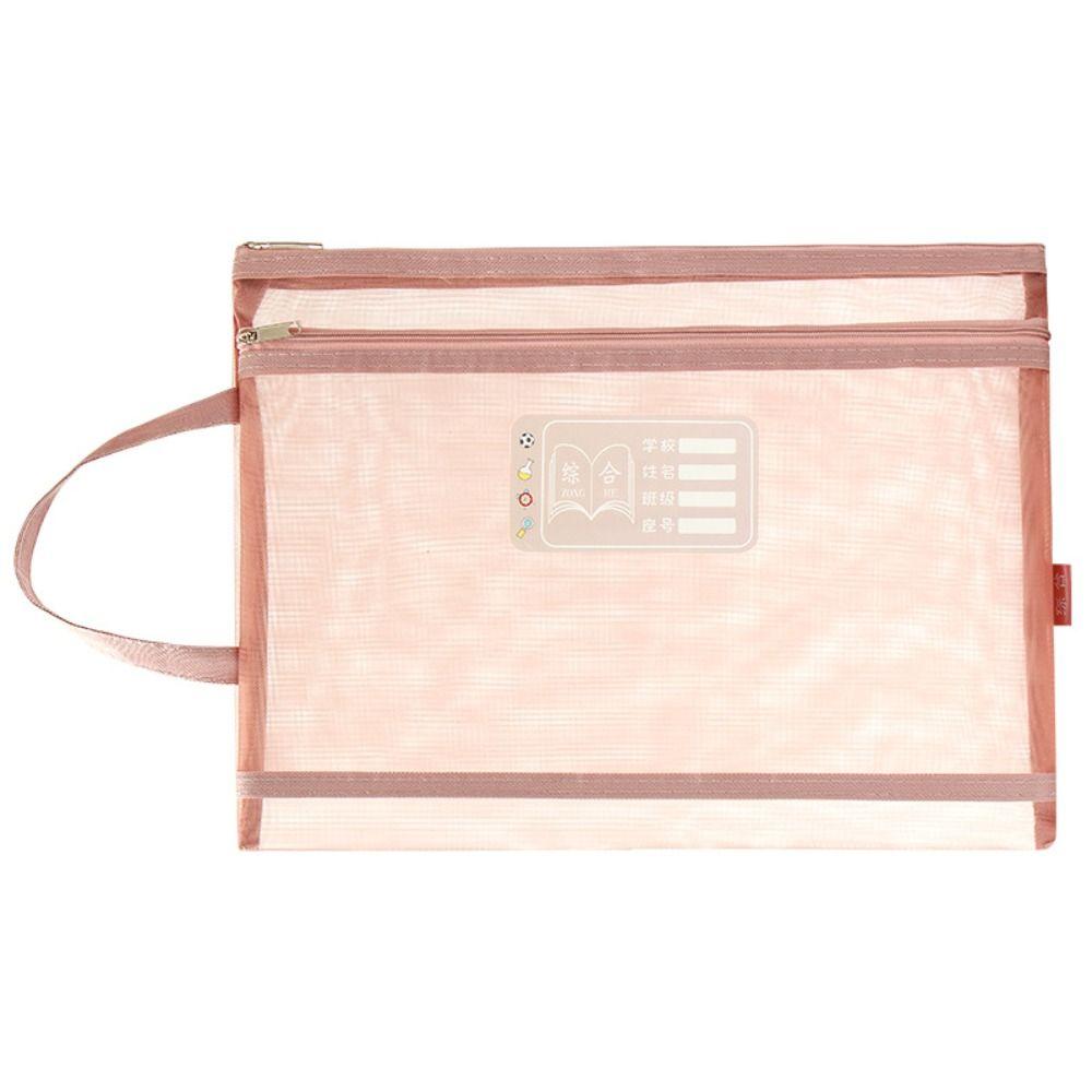 Large Capacity A4 File Folder Mesh File Organizer Thickened Classification Folder