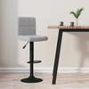 Day and Night - Day and Night Light Gray Velvet Kitchen Stool