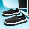 Fashion Non-Slip Men Casual Shoes Fashion Male Canvas Footwear Handmade Mens Loafers Moccasins Leisure Walk Slip on Flats Driving Shoes