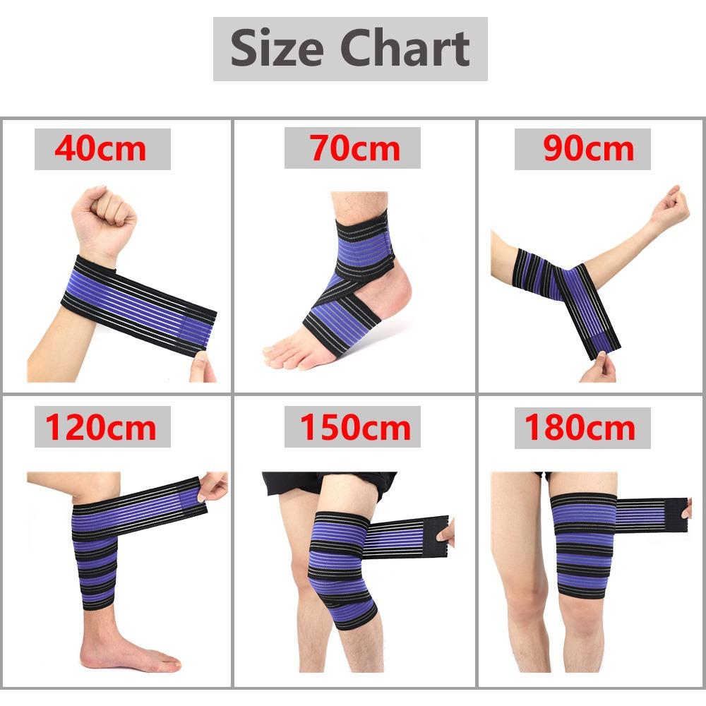 Pain Sprains Injury Sport Protection Bandage Calf Elastic Bandage Bike Leg Warmers Thigh Sleeve