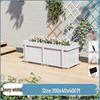 Outdoor Carbonized Solid Wood Planter Box