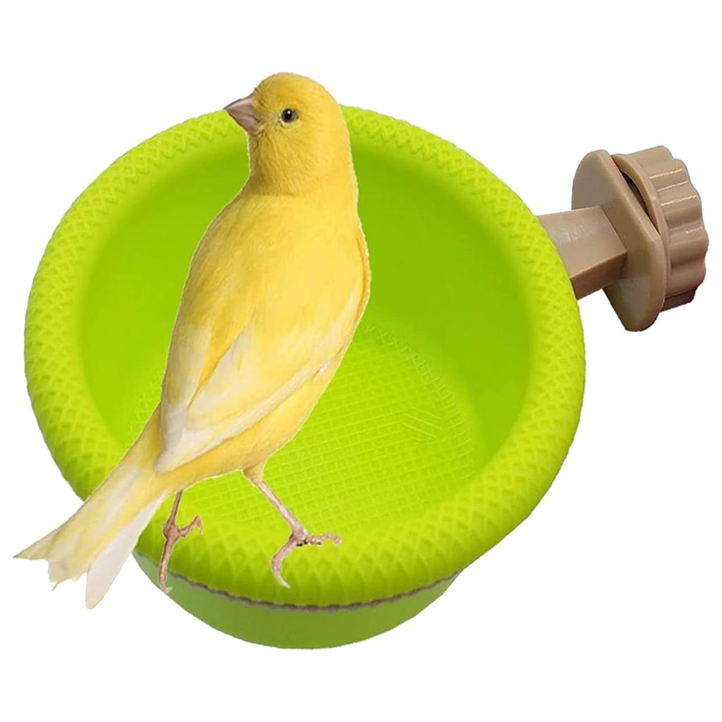 Plastic Bird Water Bath Box Bathtub Shower Box Parrot for Parakeets Finches Pet Cage Hanging Bowl Birdbath Bird Supplies