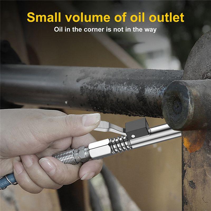 ABBY-Grease Tool Coupler 12000 PSI NPTI/8 Oil Injection Nozzles Nozzle Oil Pump Car Syringe Lubricant Tip Repair Accessories