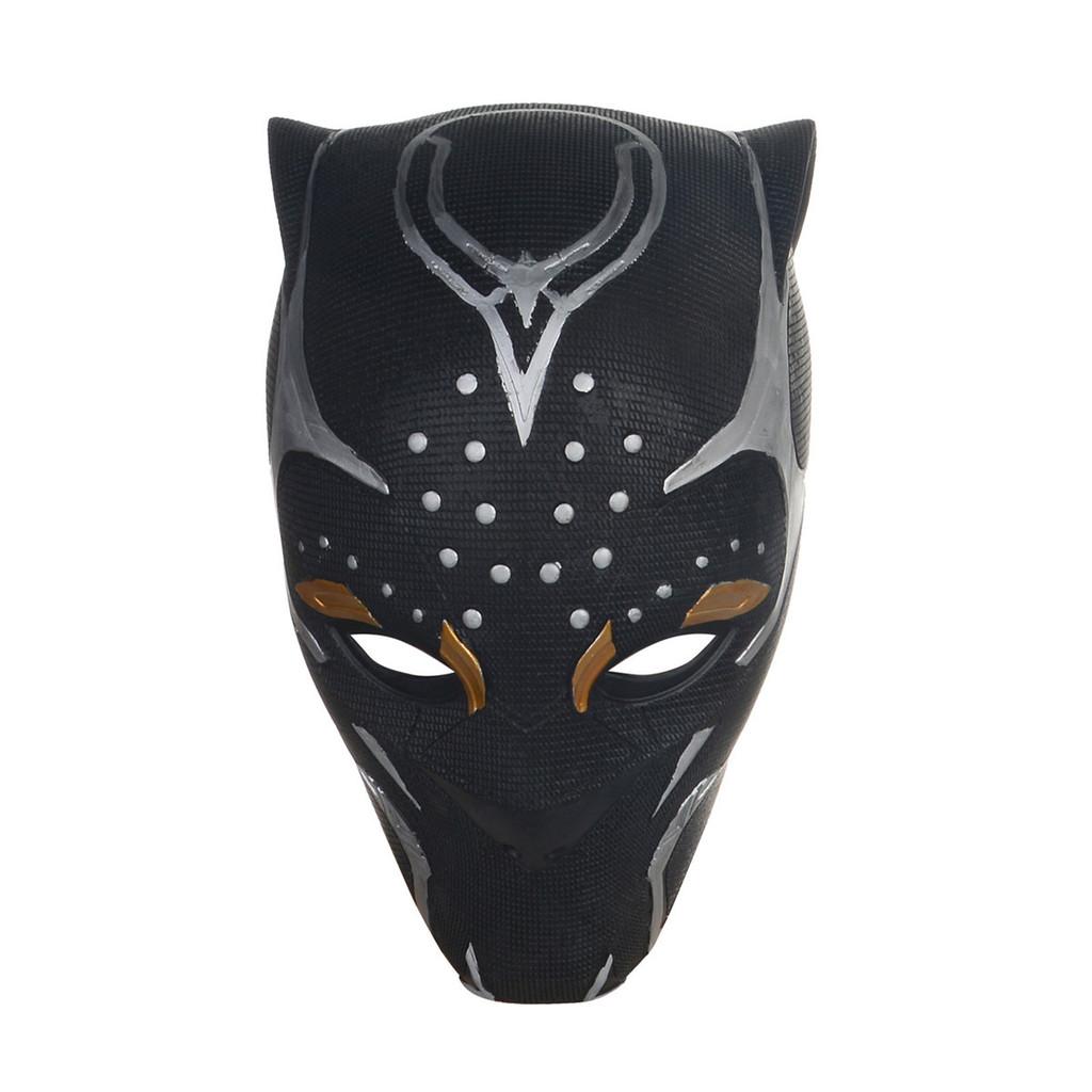 Marvel Black Panther Mask With Latex Material For Cosplay And Costume Parties