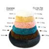 40-100cm Rundes Haustierbett für Großes Hundebett Superweiches Katzenbett Langplüsch-Hundehaus für Mittleres Hundehaus Winter Warm Schlafen