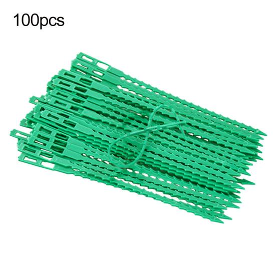 100 Pcs Reusable Plant Ties Adjustable Plant Twist Ties Self-locking Cable Ties for Indoor Outdoor Climbing Plants Cables Organization