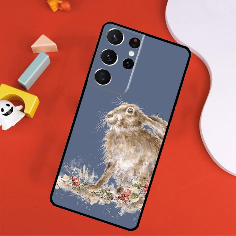 Rabbit Phone Case For Samsung Galaxy S25 Ultra S24 Ultra S9 S10 S20 S21 S22 S23 Plus S24 FE Cover