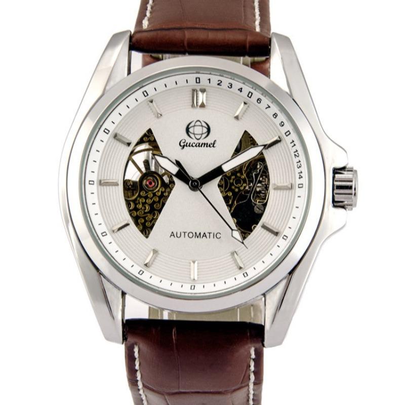 Fashion men's mechanical watch, through-the-bottom hollow automatic mechanical watch men's, men's mechanical watch