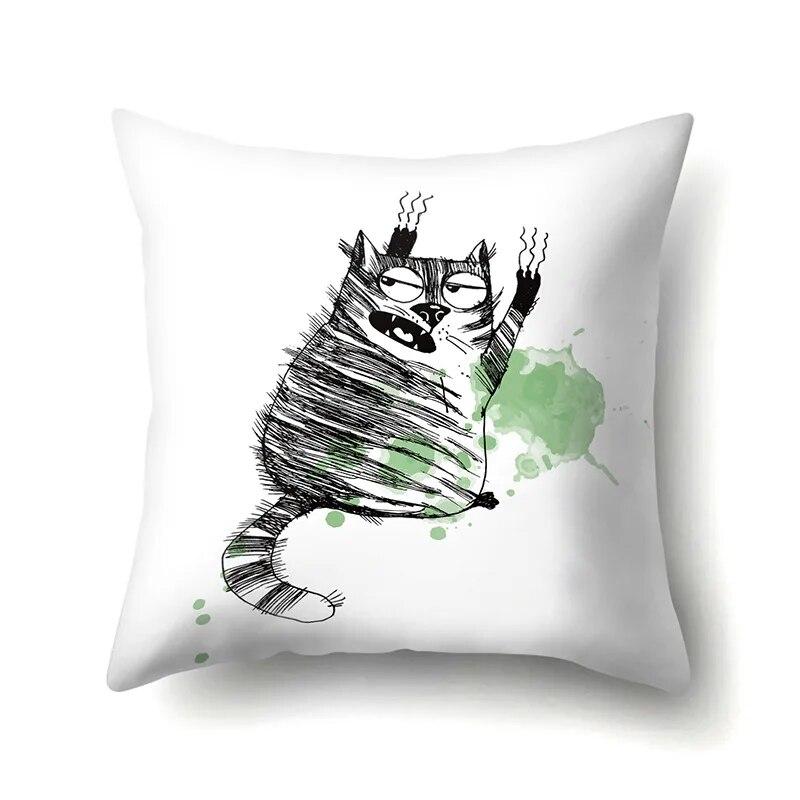 Dog Cross-border Fashion Fresh Animal Knitted Pattern Printed Pillow Cover Sofa