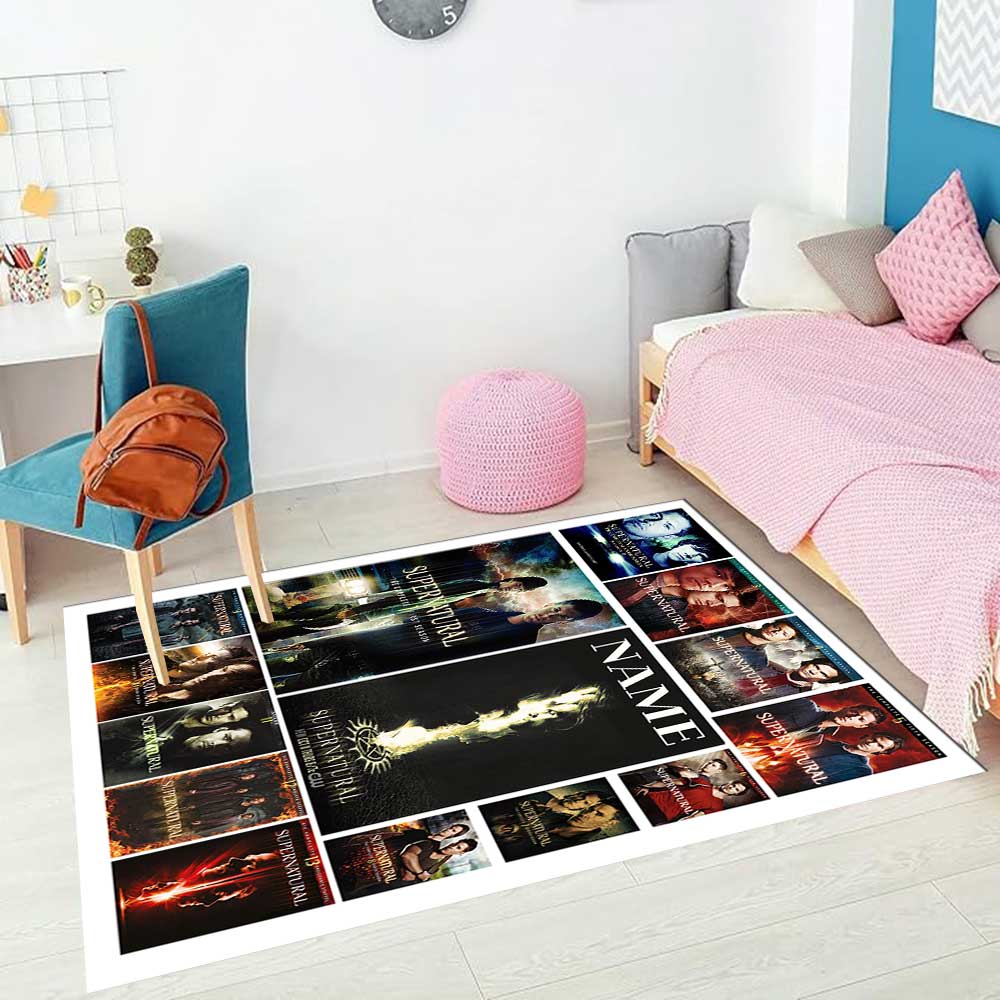Warnermedia (11) Customize your name rug, office chair cushion, home bedroom living room gift.
