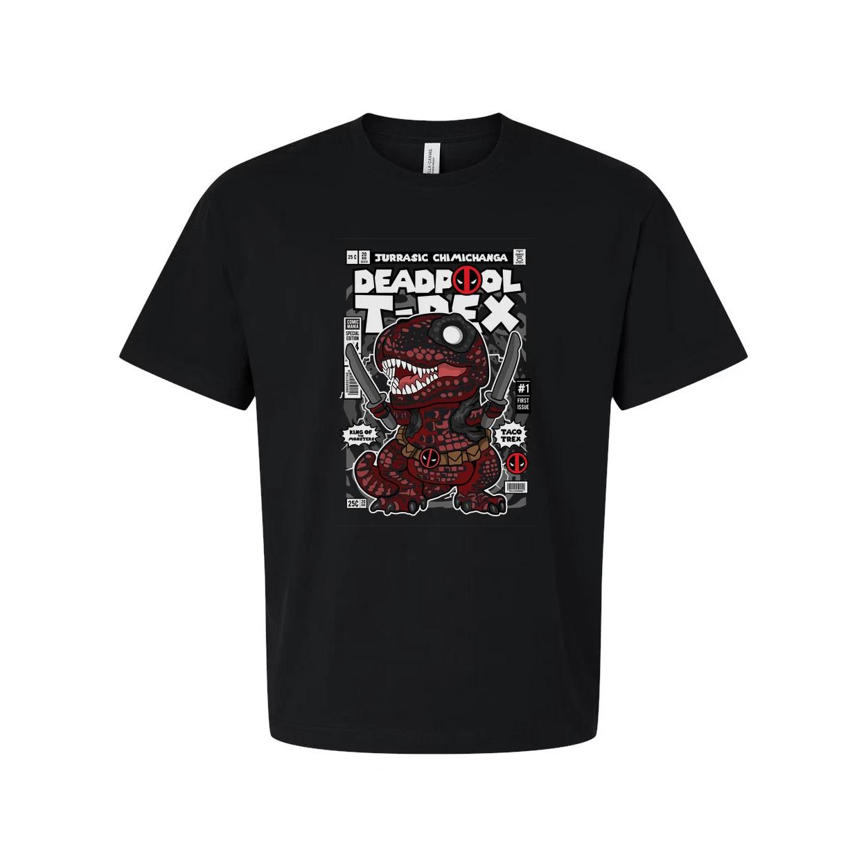 Deadpool T Rex Unisex Graphic Tee M