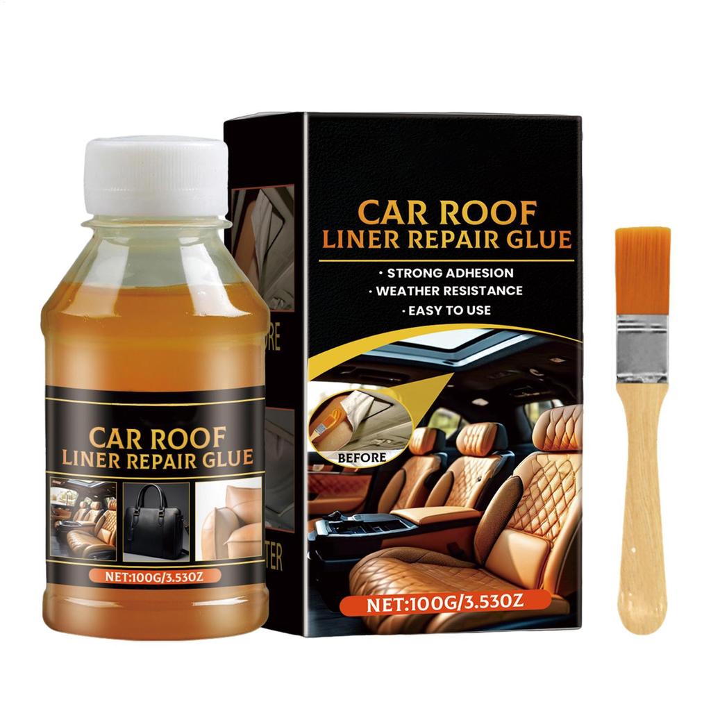 Car Headliner Fabric Glue Artificial Leather Glass Glue All-Purpose Wooden Crafts Adhesive Quick Drying Cloth Roof Repair Glue