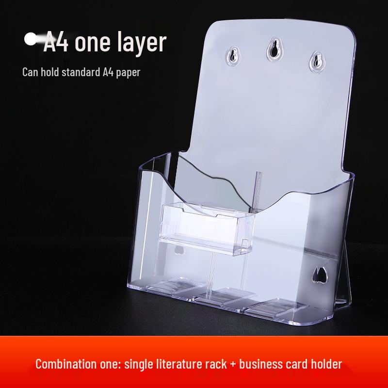 A4 Acrylic Three-Layer Brochure and Leaflet Display Stand