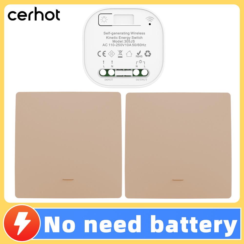 Battery-free, Waterproof, Self-powered Smart Switch; Wireless and Adhesive, Remote Control for Easy Household Use.