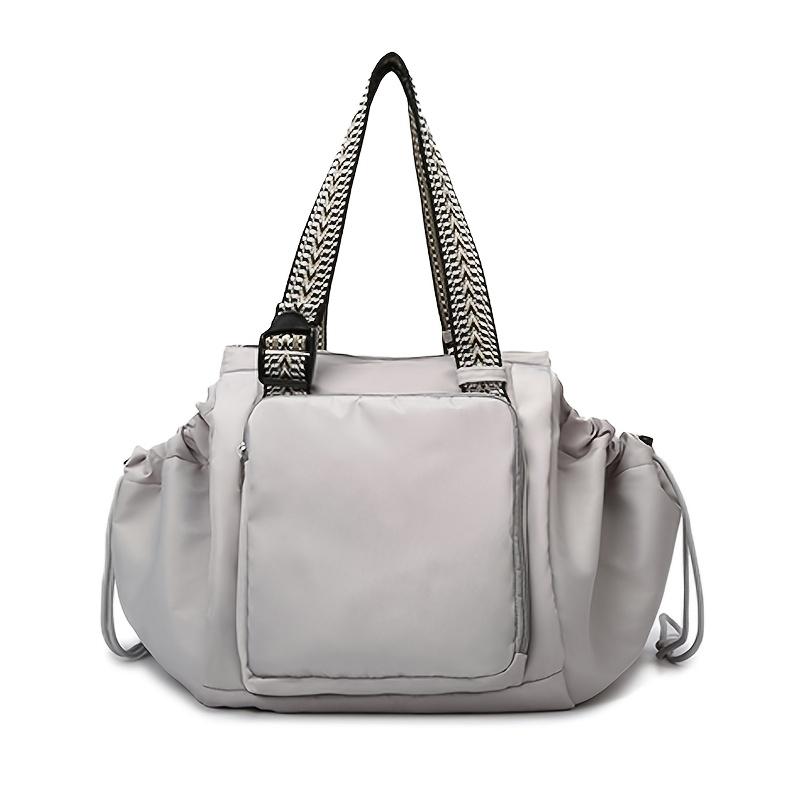 Large Drawstring Backpack, Heavy-Duty Gym Bag with Zipper. Multi-pocket, Durable & Easy-Clean. For Gym, Travel,School & Shopping