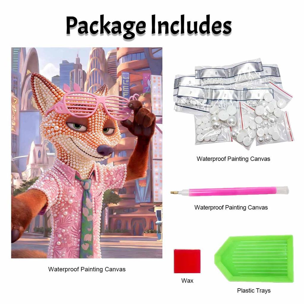 Disney DIY Pearl Painting Zootopia Nickelodeon Decorative Painting Creative Ornaments Friends Gifts Desktop Furnishings Home Decoration