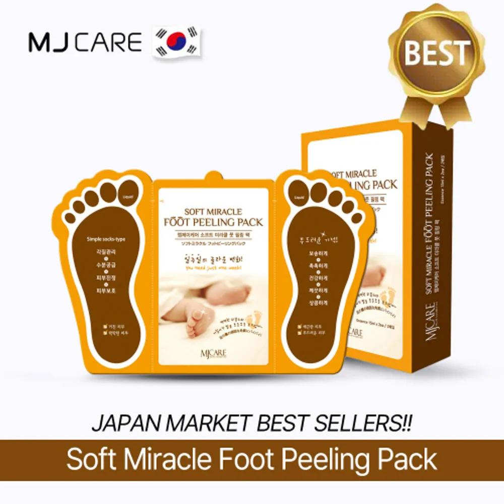 Soft MIRACLE Foot Peeling Pack Box (2 sheets), 1 sheet x 2, Exfoliation