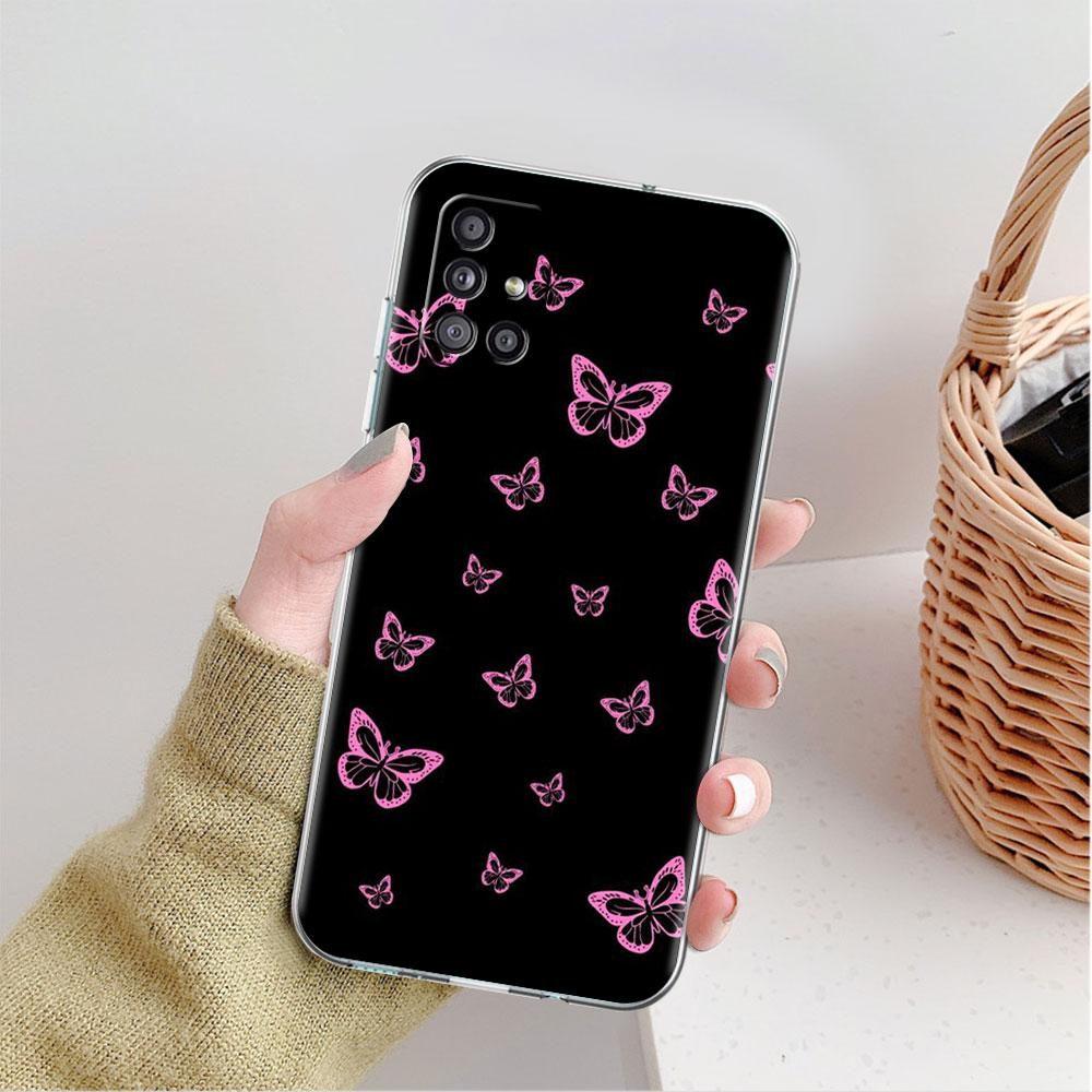 Clear Case For Samsung Galaxy A52 A12 A51 A32 A21s A71 A32 A22 50 A70 A31 A72 5G Phone Cover Cute Love Heart