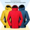 Windproof Outdoor Sports Jacket: Three-in-One, Fleece-Lined, Waterproof, Thickened Work Uniform
